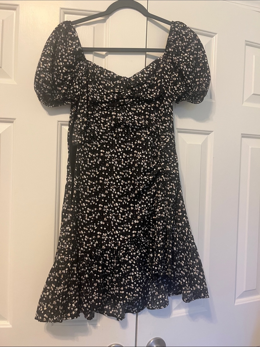 Altard State Black Flowered Dress